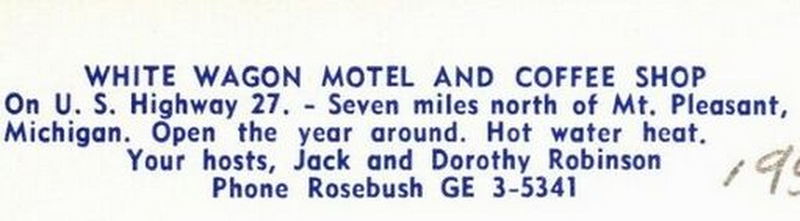 Whtie Wagon Motel and Coffee Shop - Vintage Postcard